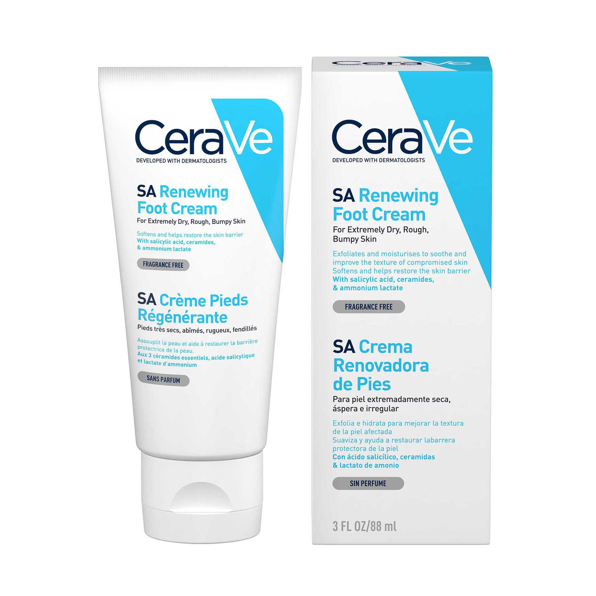 Imagen de CERAVE CREMA RENOVADORA PIES 88 ML.