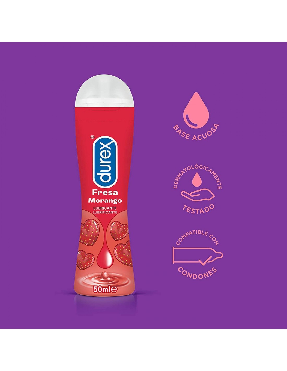 Imagen de DUREX PLAY LUBRICANTE FRESA 50 ML